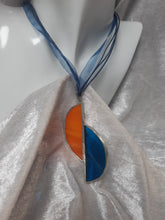 Charger l&#39;image dans la galerie, Elysabeth Orange &amp; Bleu sans strass